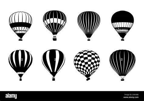 Hot Air Balloon Silhouette Hot Air Balloon Vectors Air Balloon Silhouette Air Balloon Vectors
