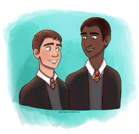 Seamus Finnigan And Dean Thomas Harry Potter Artwork Harry Potter