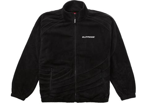 Supreme Racing Fleece Jacket Black Mens Ss23 Us