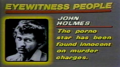 1982 News Eyewitness People John Holmes Porn Star Innocent Of