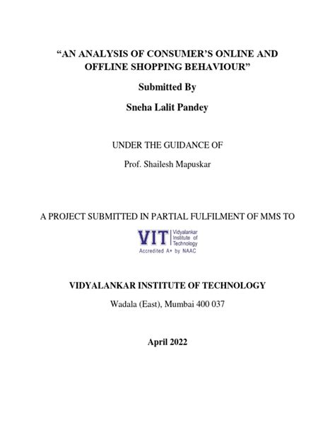 20106b1071 Sneha Pandey General Project Download Free Pdf Online