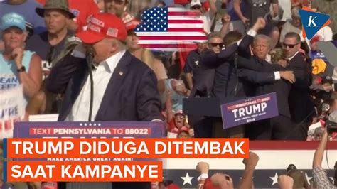 Kronologi Donald Trump Diduga Ditembak Saat Kampanye YouTube