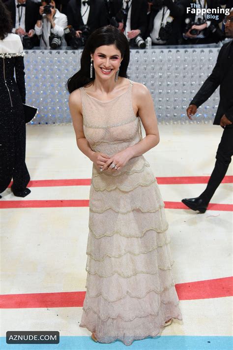 Alexandra Daddario Sexy Nude Met Gala Look Aznude