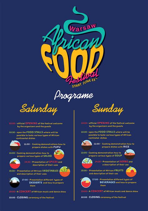 African food festival on Behance