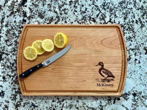 Mallard Duck Cutting Board Waterfowl Charcuterie Board Custom Serving