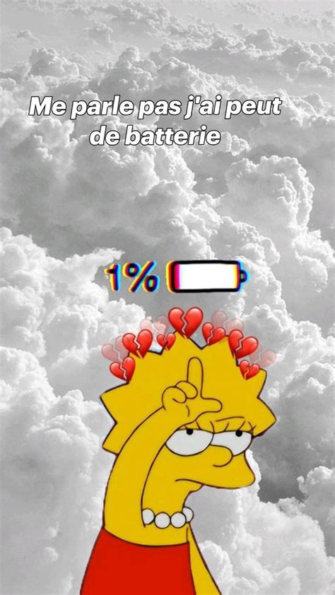 Me parle pas j ai peut de batterie Fond d écran coloré Fond d ecran