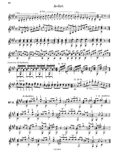 andantino  mertz  guitar   classical guitar