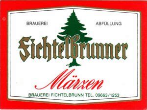 Drink Label Fichtelbrunner M Rzen Brauerei Fichtelbrunn Germany