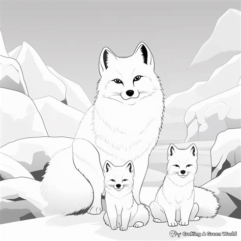 Arctic Fox Coloring Pages - Free & Printable!