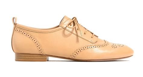 Zara Tenis Wki Oxfordy Be Owe Nude Cieliste Oficjalne Archiwum Allegro