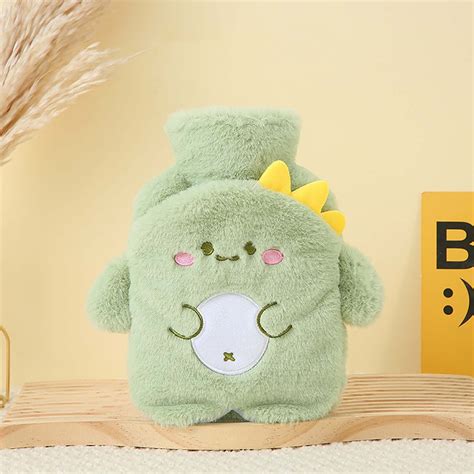 TUWABEII Outdoor Portable Plush Hot Water Bag Explosion Proof Water Injection Bag And Cute Hand