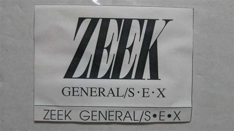 GENERAL SEX Z E E K vkgy ブイケージ