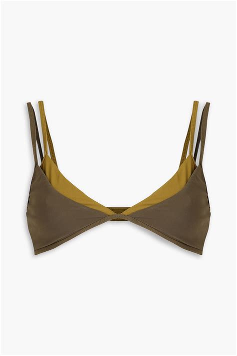 CHRISTOPHER ESBER Two Tone Triangle Bikini Top THE OUTNET