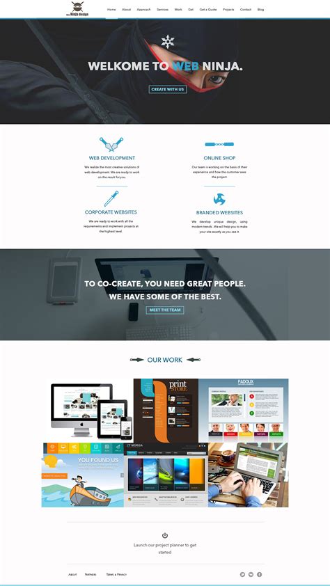 Web-Site for "Your Web Ninja" on Behance