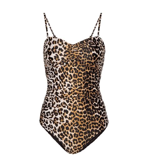 Ganni - Leopard-print swimsuit GANNI