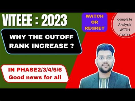 VITEEE 2023 Counselling Good News For All Cutoff Will Rise In