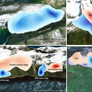 Maps Depicting Examples Of Sex And Seasonspecific Variation In