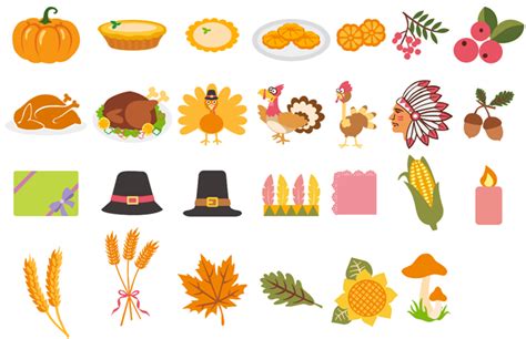 Free Vector Cliparts - Thanksgiving Day - Edraw