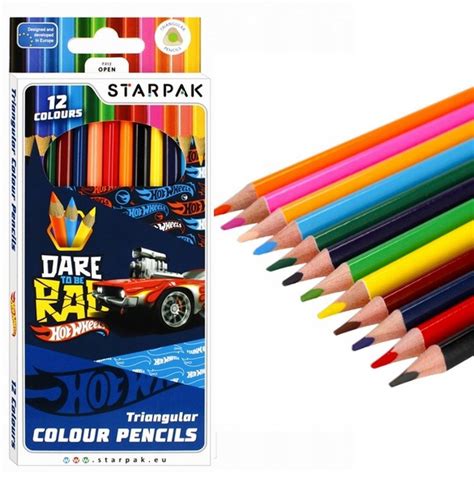 Kredki O Wkowe Tr Jk Tne Kolor W Hot Wheels Starpak Sklep Empik