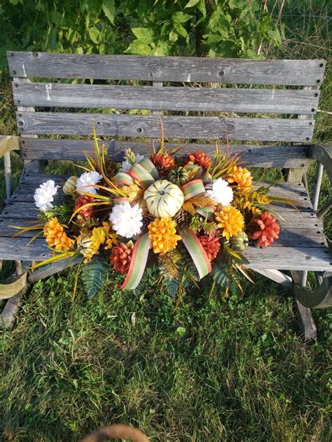 Fall Headstone Saddle Autumn Cemetery Monument Topper - Etsy