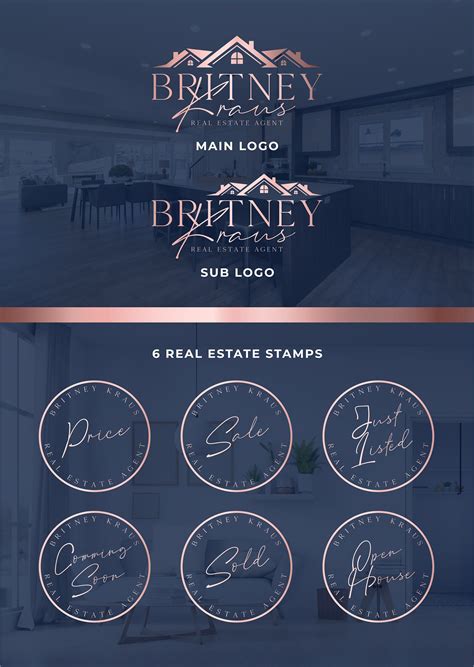 real estate logo realtor branding sign real estate business card