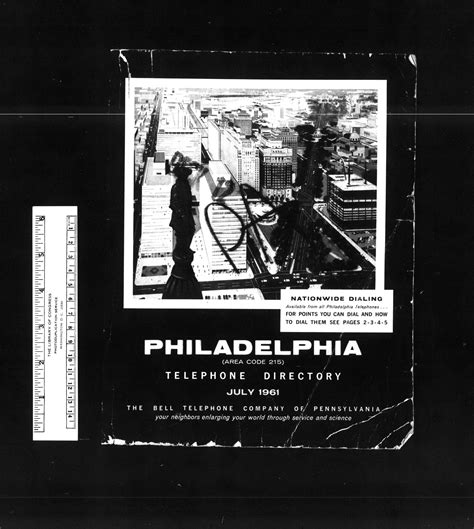 Pennsylvania - White Pages - Philadelphia - July 1961 A through