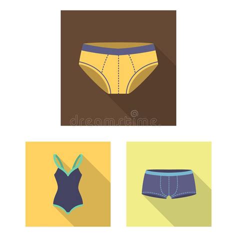 Illustration De Vecteur De Bikini Et De Symbole De Mode Placez Du Symbole Boursier De Bikini Et