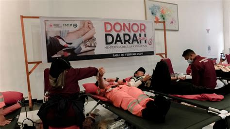 Gelar Donor Darah Bulan K3 IMIP Target 350 Kantong Narasita