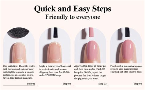 Amazon Beautpal Nude Gel Nail Polish Set Colors Neutral Pink Blush Nude Glitter Gel