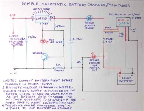 Volt Battery Charger Circuit Diagram