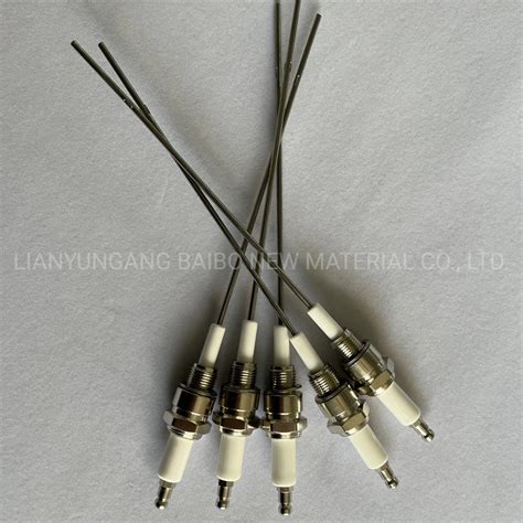 Customized 95 Alumina Ceramic Electrode Ignition Insulation Al2O3