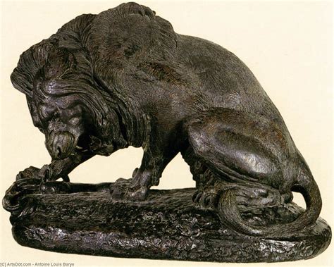 Museum Art Reproductions Lion Bitten by a Snake, 1831 by Antoine Louis