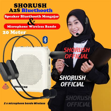 jual shorush   speaker megaphone pinggang portable mini