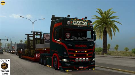 Ets Goldhofer Trailer Postma Transport Grijpskerk Scania Next Gen