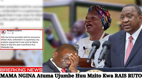 Hivi Sasa MAMA NGINA Atuma Ujumbe Huu Mzito Kwa RAIS RUTO YouTube