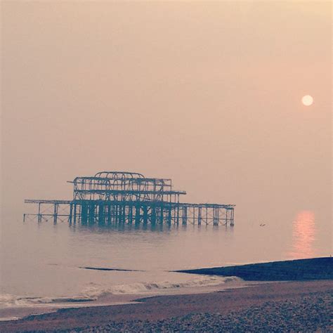 Brighton's old pier, England