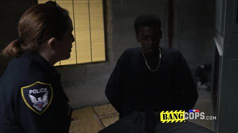 Horny Crime Suspect With Big Cock Prefers To Satisfy These Busty Horny Officers Than Go To Jail