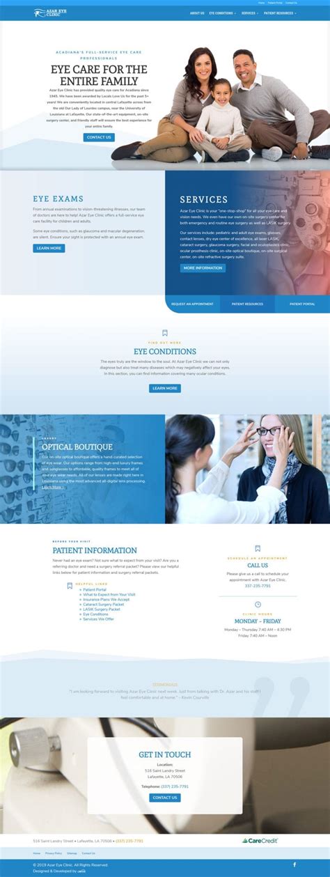 Azar Eye Clinic Website Project Comit Developers