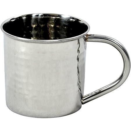 Amazon Alchemade 14 Oz Hammered Stainless Steel Barrel Mug With