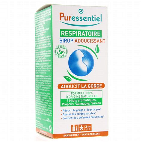 PURESSENTIEL Respiratoire Sirop Adoucissant 125ml Pharmacie Prado Mermoz