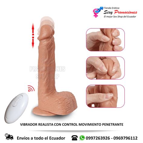 Vibrador Realista Telescopico con Control Importadora Erótica Sex Shop