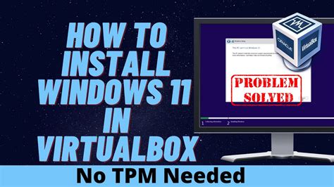 How To Install Windows 11 In Virtualbox Youtube