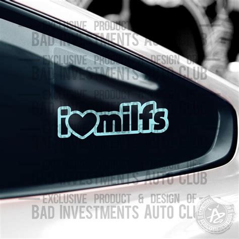 Milf Sticker JDM Stickers Car Stickers Funny Prank Gift Etsy