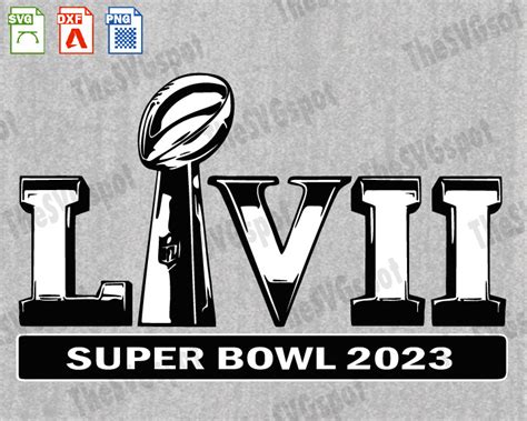 Super Bowl 2023 Logo - SVG Graphic & Layered Cut File for Cricut