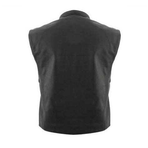 First MFG Club House Naked Cowhide Motorcycle Vest