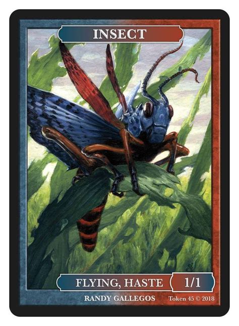 Insect Token By Randy Gallegos Magic The Gathering Etsy