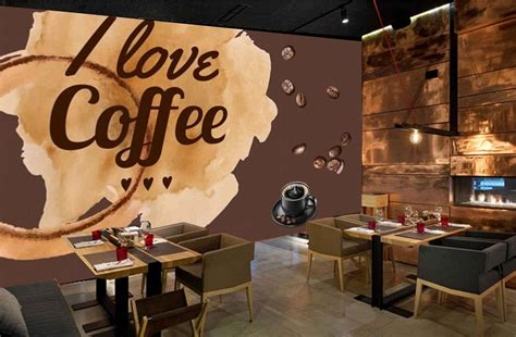 Mystic Walls Mwz Love Coffee Beans Hd D Wallpaper For Cafe