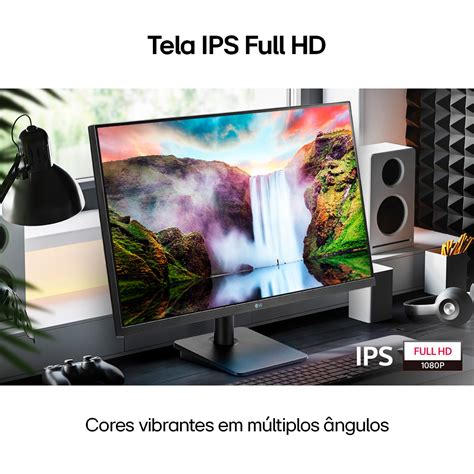 Monitor Led Full Hd Borderless Preto Mp B Lg Cx Un