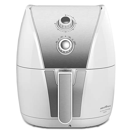 Air Fry Britania 5l - Air Fryer Britânia 5L Branca Redstone 1500W BFR40BI