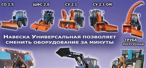 Навесное оборудование и прицепы для трактора МТЗ - цены и наличие в ...